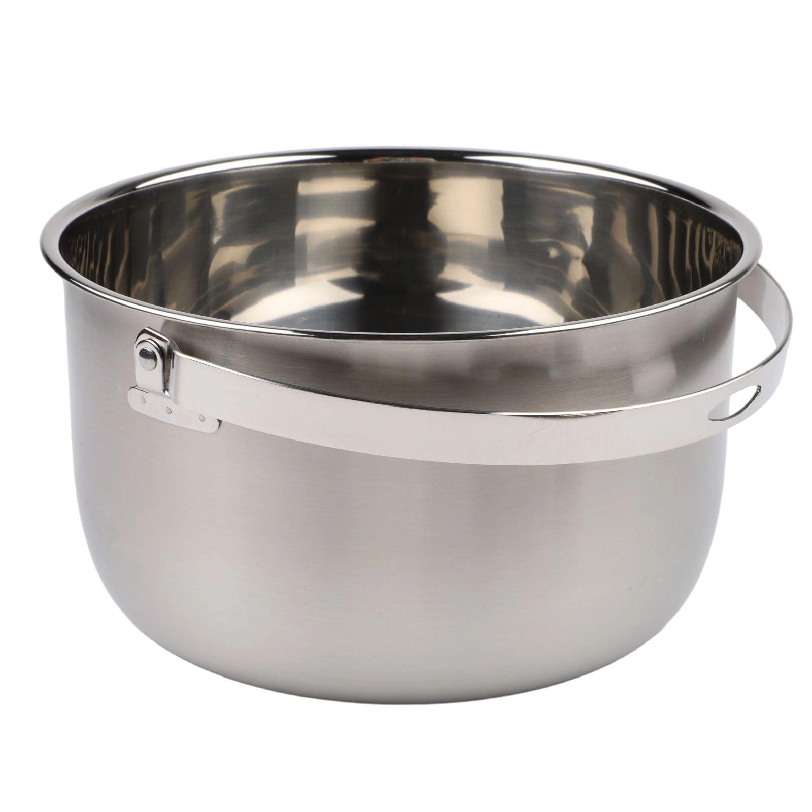 Whychstore Olla de camping de acero inoxidable, cacerola de cocina al aire libre con tapa y asa para senderismo, picnic, hogar, cocina, 1,4 L