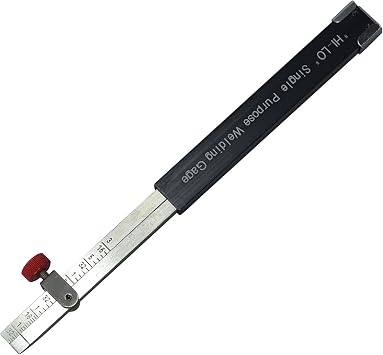 RIVERWELD Hi-lo Welding Gauge Internal Single Purpose Root Gap Marks Inch | Checks Root Weld Space and Internal Misalignment Weld Gap Size Weld Height Weld Thickness