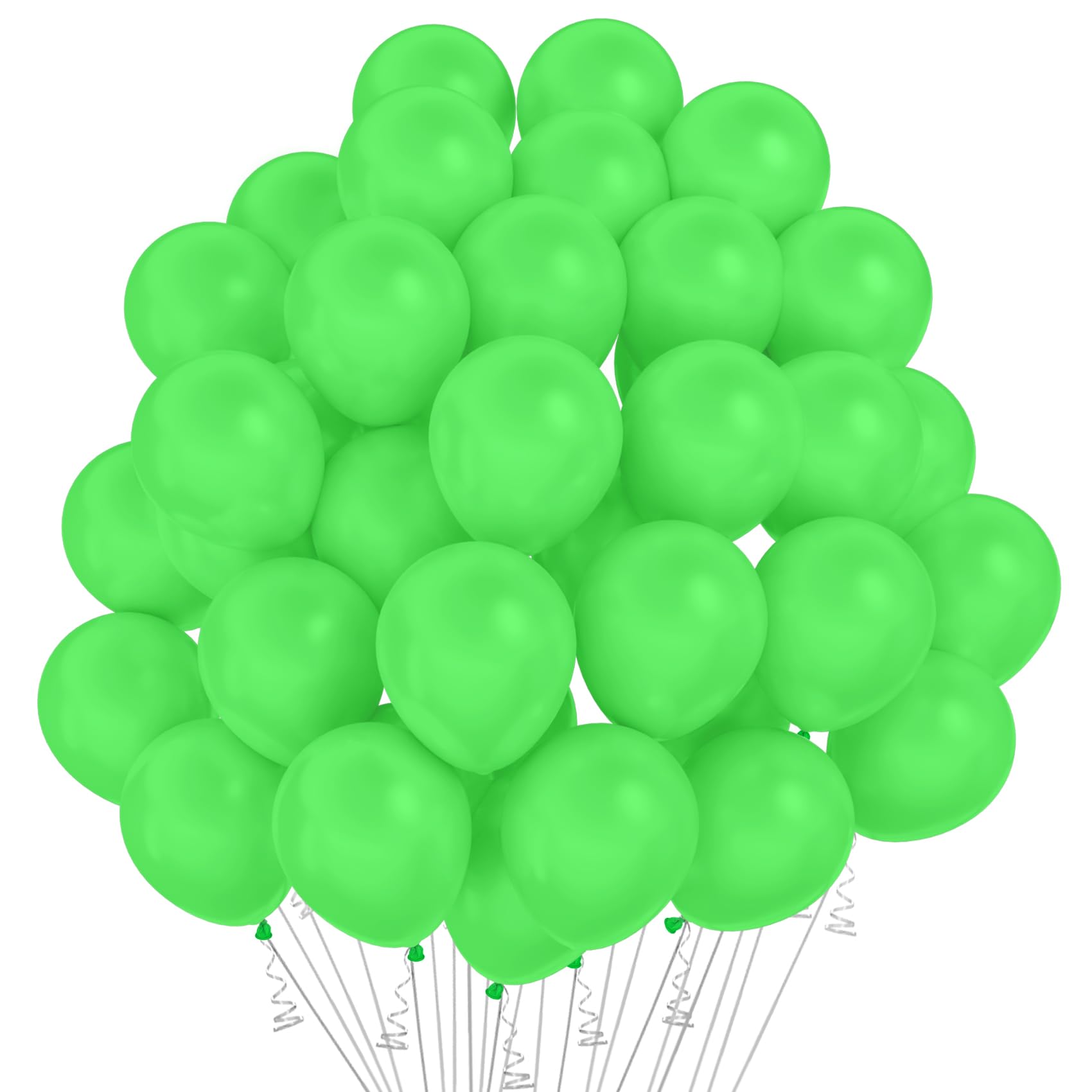 Balony dekoracyjne 12,5 cm - zielone jednokolorowe balony imprezowe - 500 szt