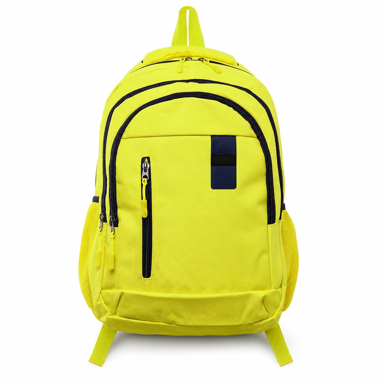 High Visibility Reflective Safety Backpack,Hi Vis Rucksack with Reflective Strips,Waterproof Lightweight & Durable,Ideal for Work, Cycling, School, Outdoor Use (Yellow Plain)
