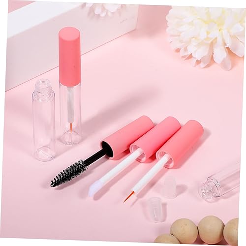 Miniatura 8 de Angoily 6 unidades de tubo de rímel de botella vacía, varita transparente, contenedor de rímel recargable, tubos de pestañas, tubos de rímel,