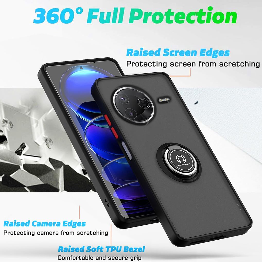 SEAHAI Hülle Für Xiaomi Poco F7 5G – Stoßfeste Handyhülle Mit Ringständer & Doppelschutz