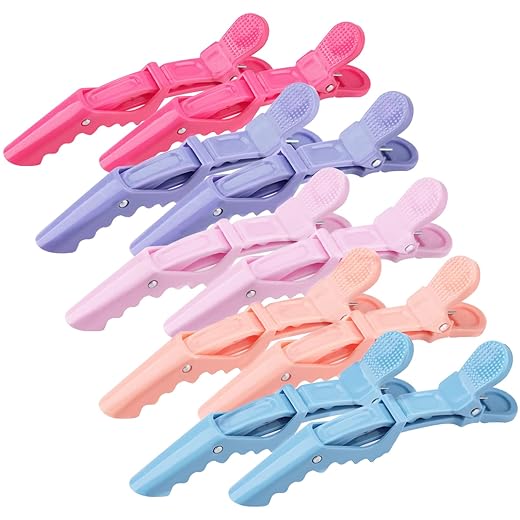 10-Pack Macaroon Non-Slip Alligator Hair Clips