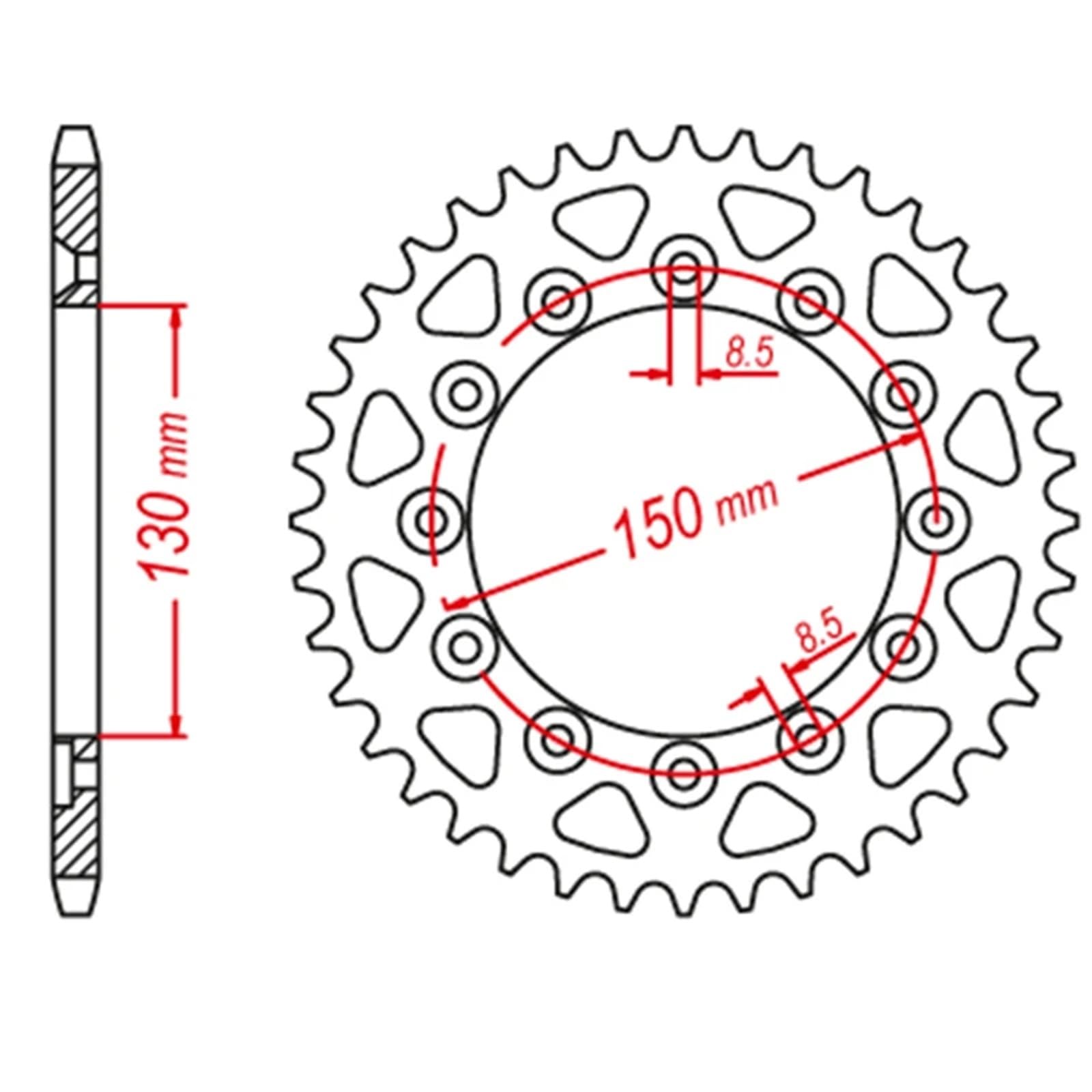 Piñón de transmisión para Yamaha WR250 WR 250 WR250R WR250F WR250X 2001-2021 Piñón Y Corona para Motocicleta 520 CNC 14T/47T (Delantero Trasero)(14T 47T)