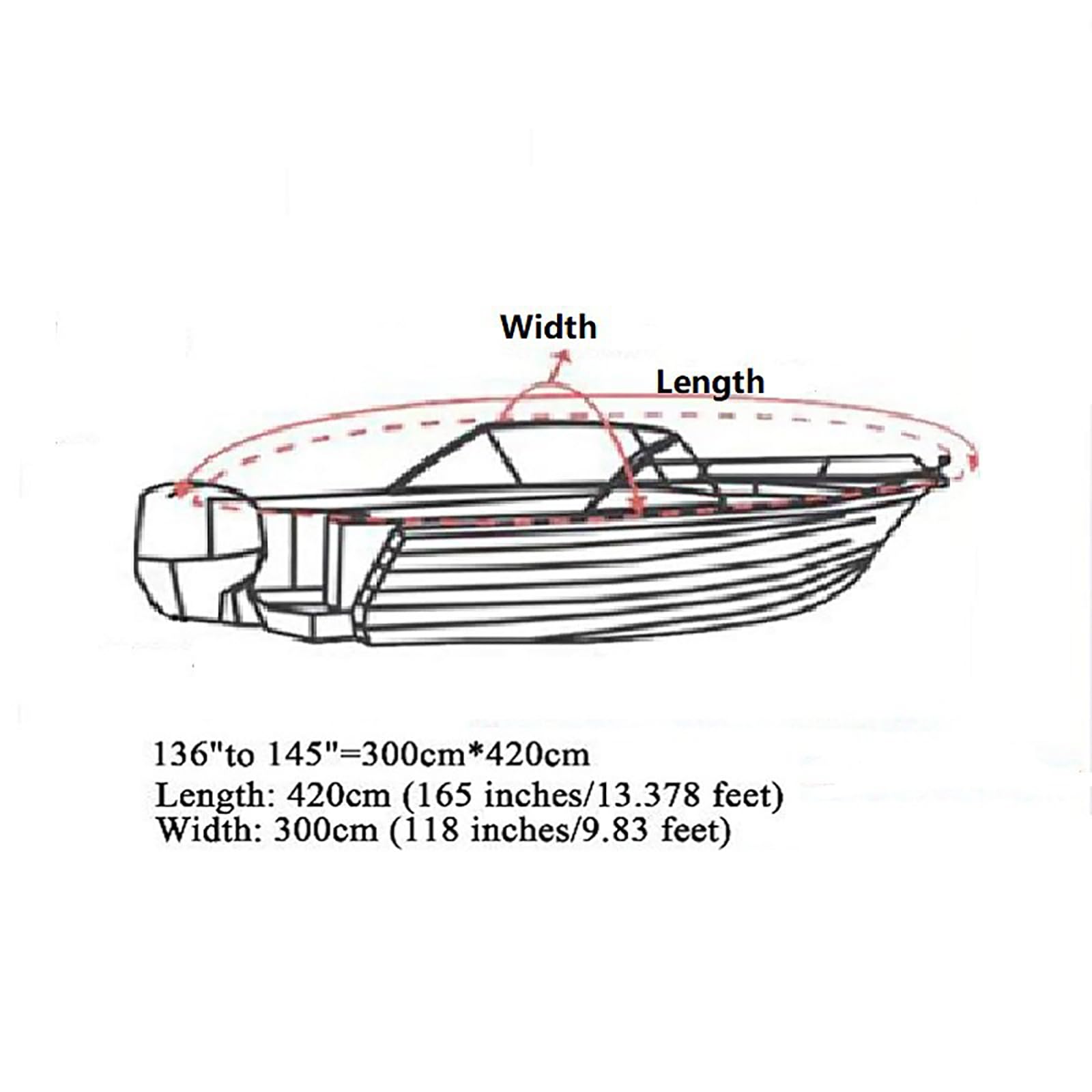 Funda para Moto acuática, Compatible con Sea-Doo FishPro Sport 170 2019–2026, para Exteriores, 210D, para embarcaciones, remolques y atraques,2-Grey