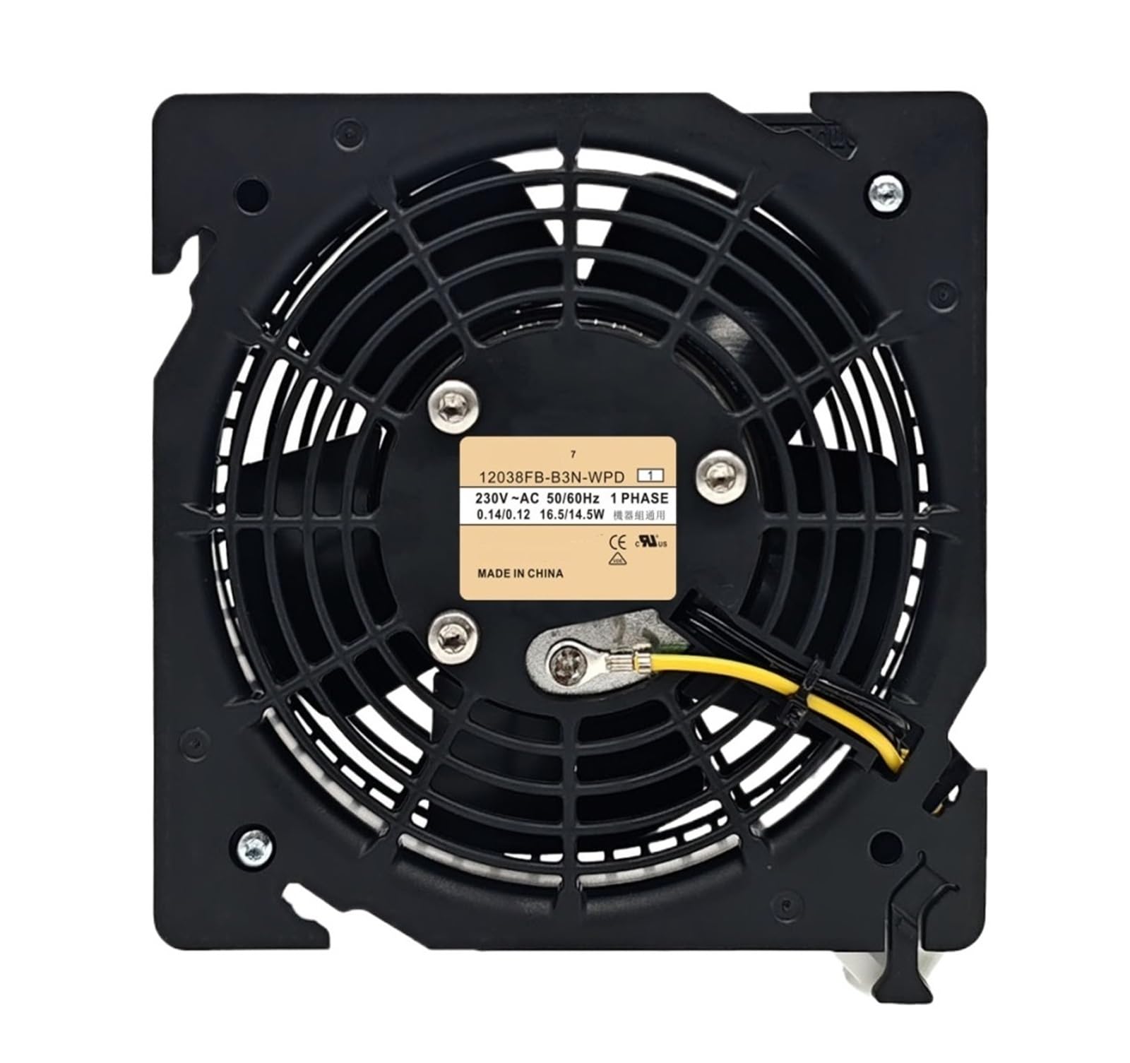 FSBNMNXPQ Cooling Fan 12038FB-B3N-WPD AC 230V 0.14/0.12A 16.5/14.5W 2800RPM 12CM 12038 120 * 120 * 38MM