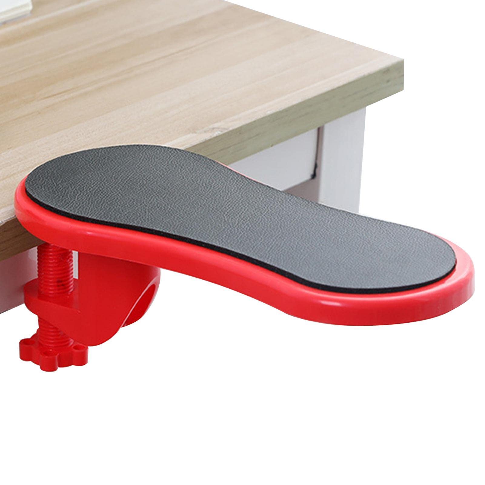 Tappetino Per Mouse Con Bracciolo Ergonomico Girevole 360° - Supporto Regolabile Per Scrivania (Bianco)