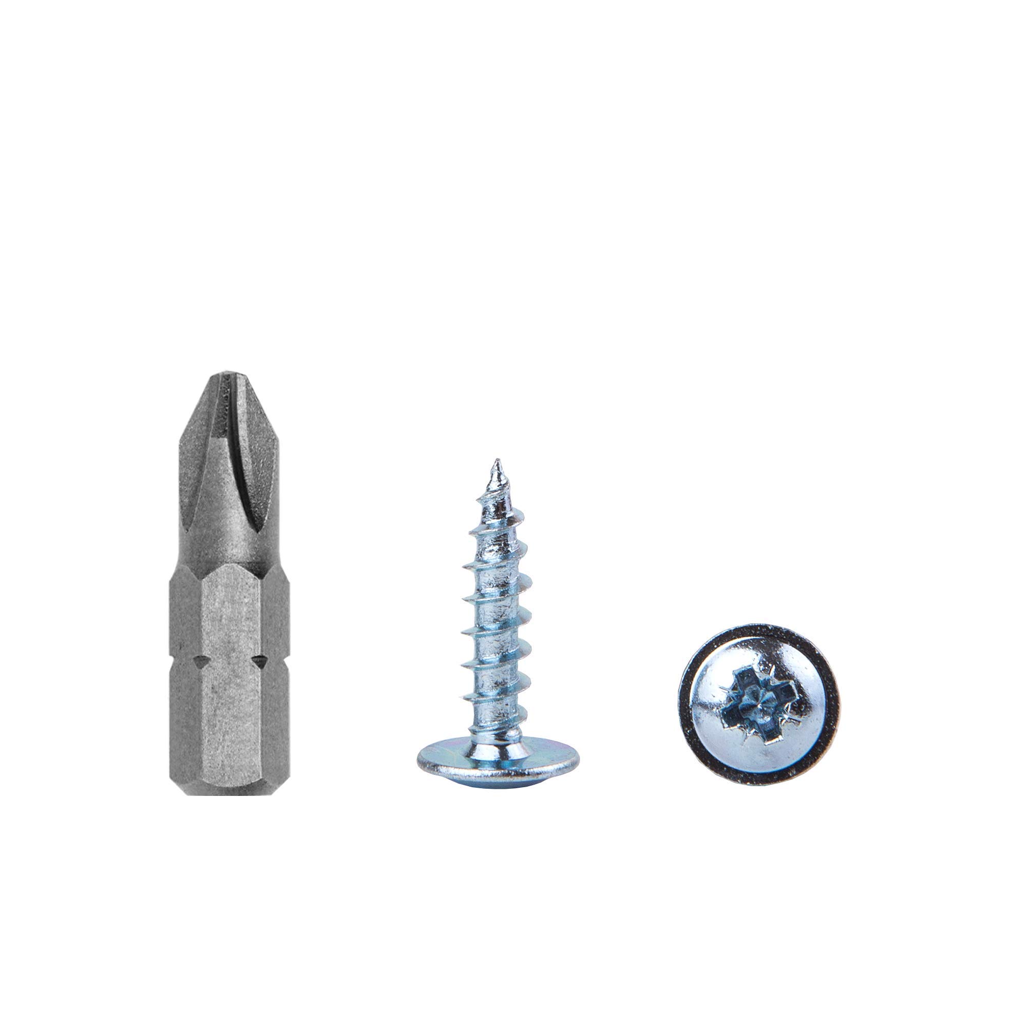 Viti Legno Zincate 3.5x16mm - Confezione 450 Pezzi, Testa Modifata, Autofilettanti, Con Punta Cacciavite - Foto 2