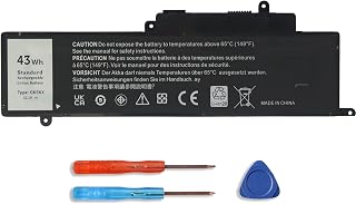 GK5KY Battery for Dell Inspiron 11 3000 13 7000 15 7000 Series 13 7359 7347 7348 7352 7353 11 3147 3148 3152 3153 3157 3158 15 7568 7558 CK5KY 4K8YH 92NCT 0WF28 451-BBKK 451-BBPG [11.1V 43Wh 3800mAh]