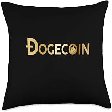 Dogecoin DOGE Cryptocurrency Logo Image Throw Pillow