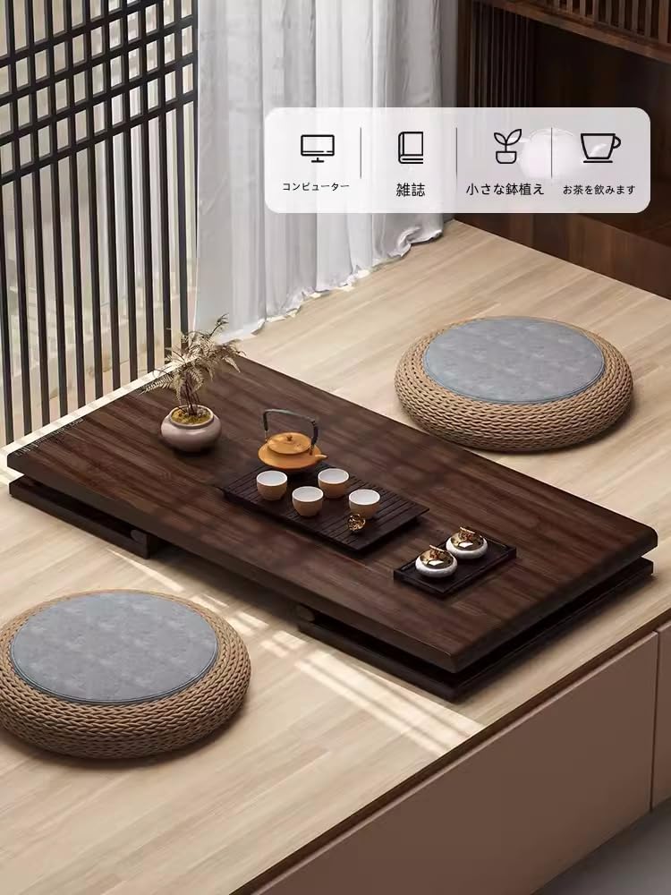 Amazon.co.jp: 天然竹を使用 ，ローテーブル 折りたたみ テーブル