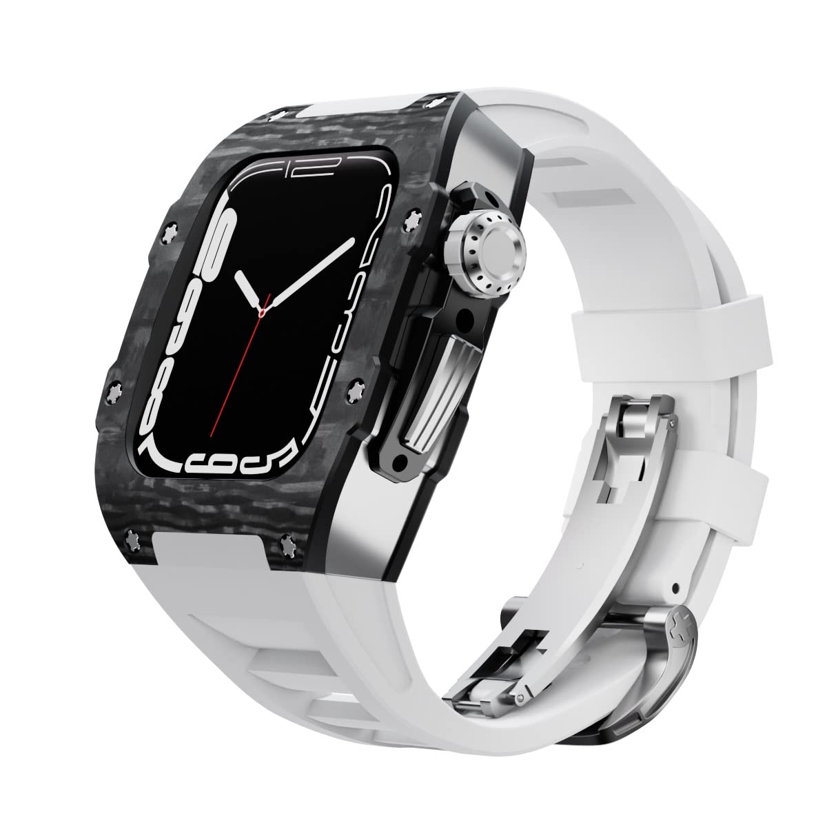 Kit de modification fibre de carbone protège boîtier Apple Watch 8 7 - 8