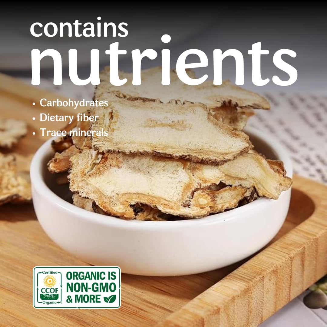 Clear Source Herbs Organic Dong Quai Root (Angelicae Sinensis Radix/Dang Gui/Quan Gui Pian) – USDA Certified Organic, Lab-Tested – Premium Sliced Root for Herbal Tea, Decoctions
