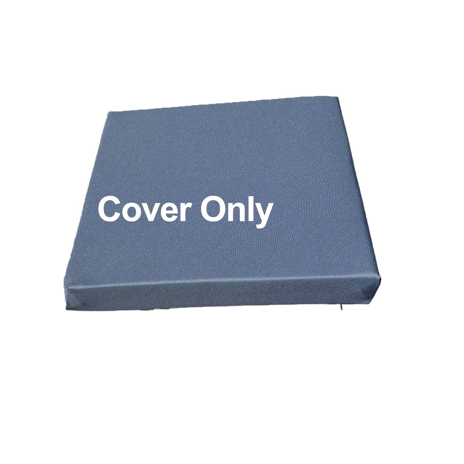Garden Chair Replacement Seat Cushion Cover Only – 10cm (4") Thick Pad Cover for Rattan Patio & Sofas, Water-Repellent Zippered Encasement, Machine Washable (Charcoal, 60 x 60cm / 24" x 24") — image 1
