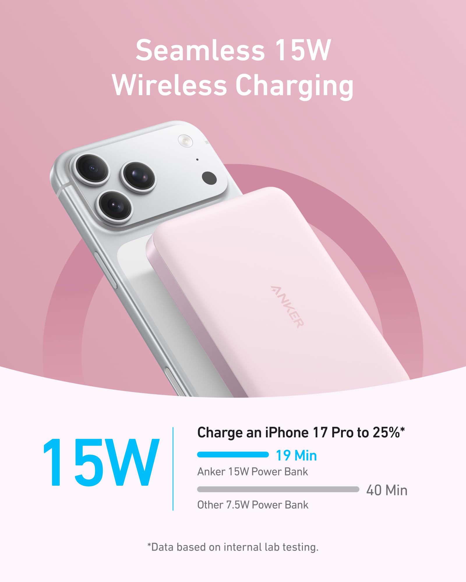 Anker MagGo Power Bank, Ultra Slim 10,000mAh Magnetic Battery Pack