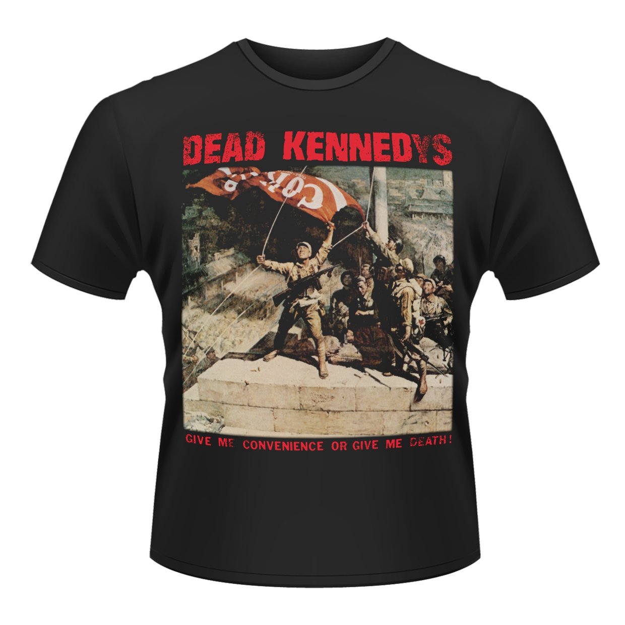 Plastic Head Men's Black Dead Kennedys Convenience Or Death Crew Neck Short Sleeve T-Shirt, Medium