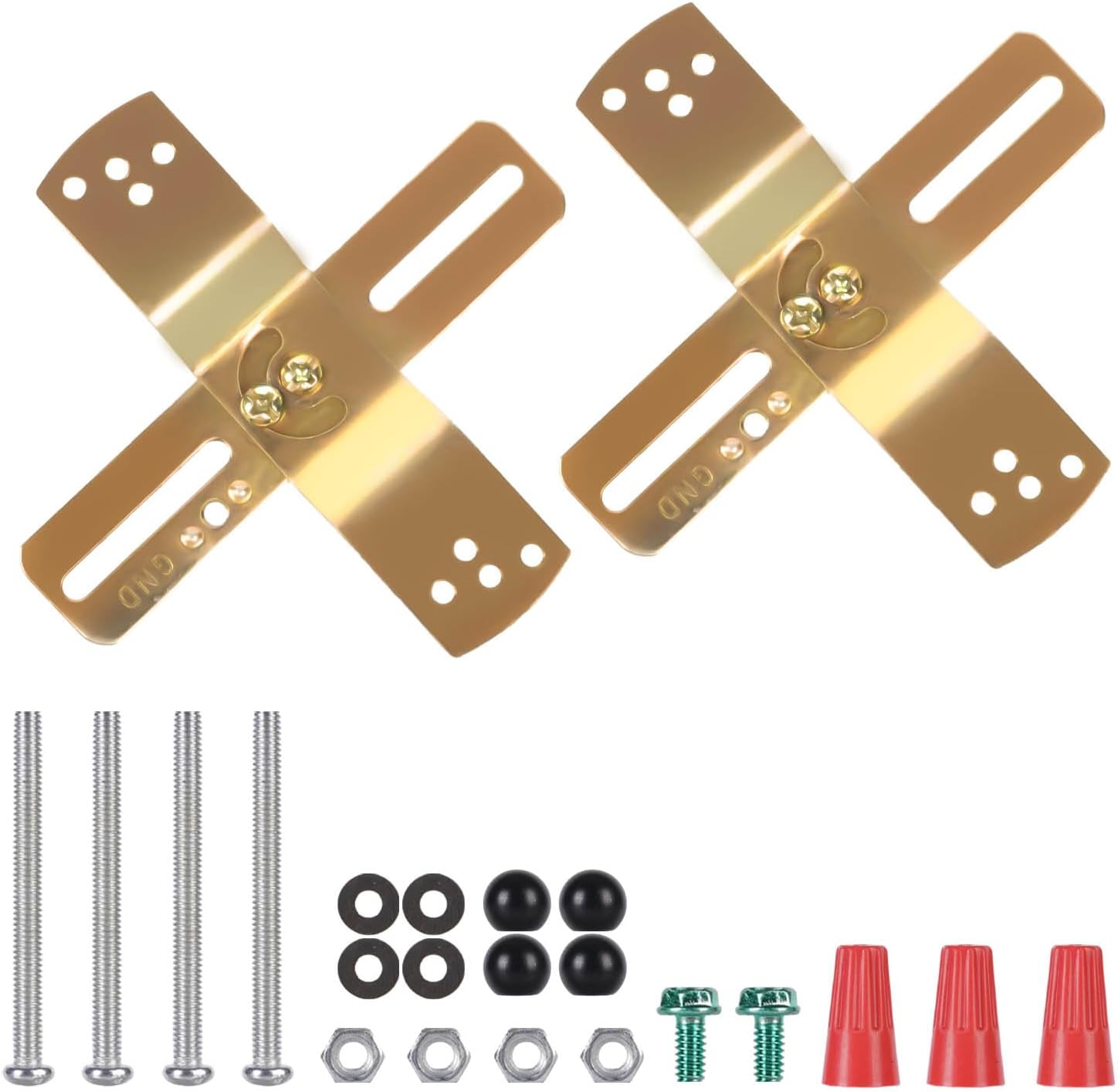 Teemyaa Light Fixture Mounting Brackets, 180° Adjustable Mounting