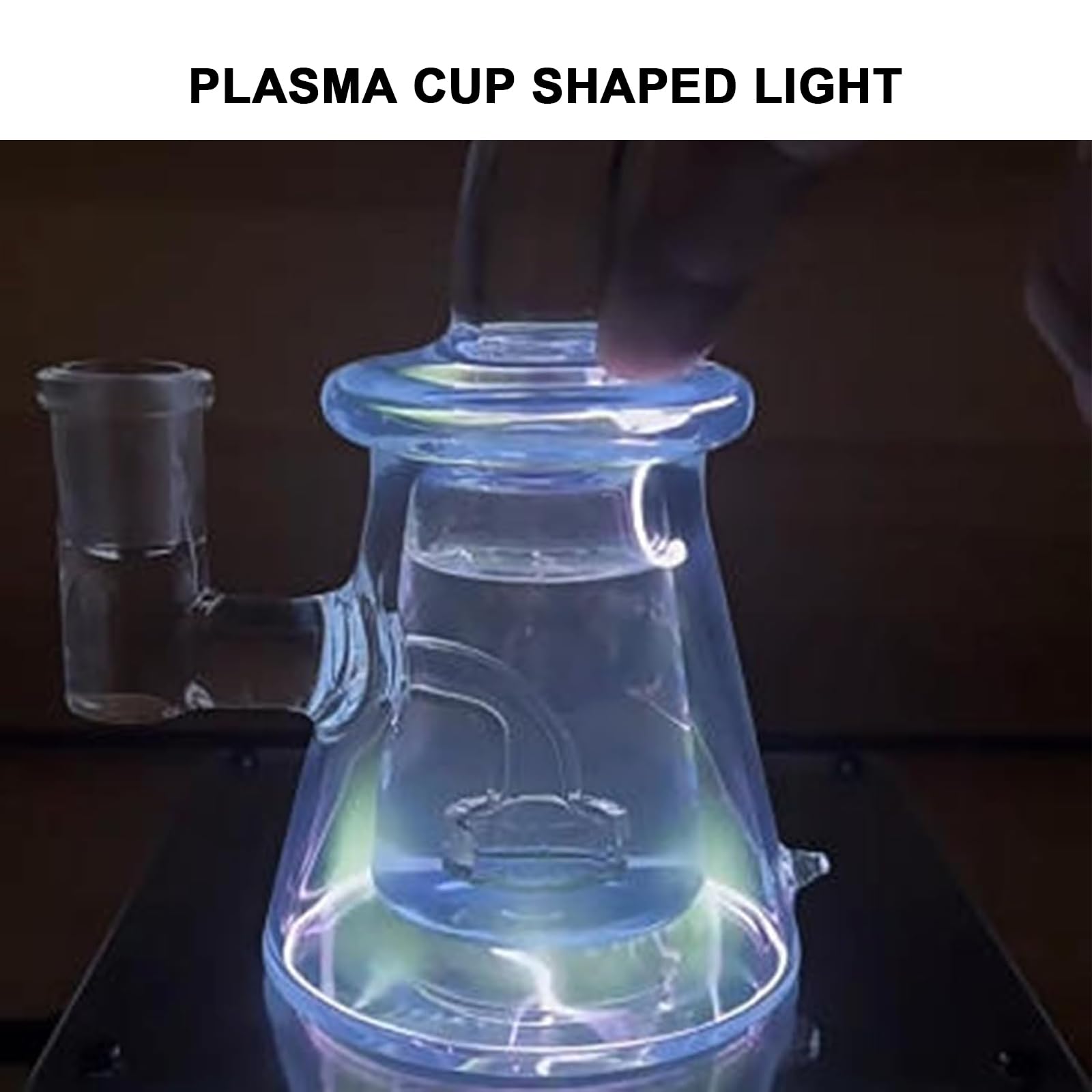 Luce al plasma a forma di tazza, sensibile al tocco, luce d'atmosfera allo xeno per stanza, decorazione per feste, segnale di avvertimento all'aperto, regalo unico per la scienza, trasforma il tuo
