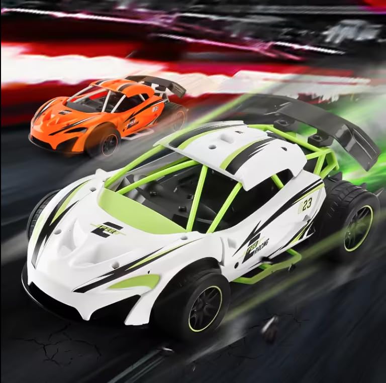 Kidoyz Alloy Body Remote Control Sports Car with Smoke- High-Speed RC Car with Rechargeable Battery and LED Lights, 2.4GHz Radio Controlled Electric Vehicle Toy for Kids and Adults (B0D58KXF12) Amazon Price History, Amazon Price Tracker