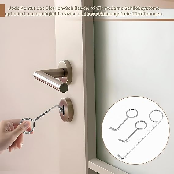 3 Piece Universal Deadlock Pick Set Professional Room Door