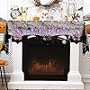 Halloween Spiderweb Tischläufer - Weiße Spitze 18x96 Zoll Für Kamin & Tischdeko