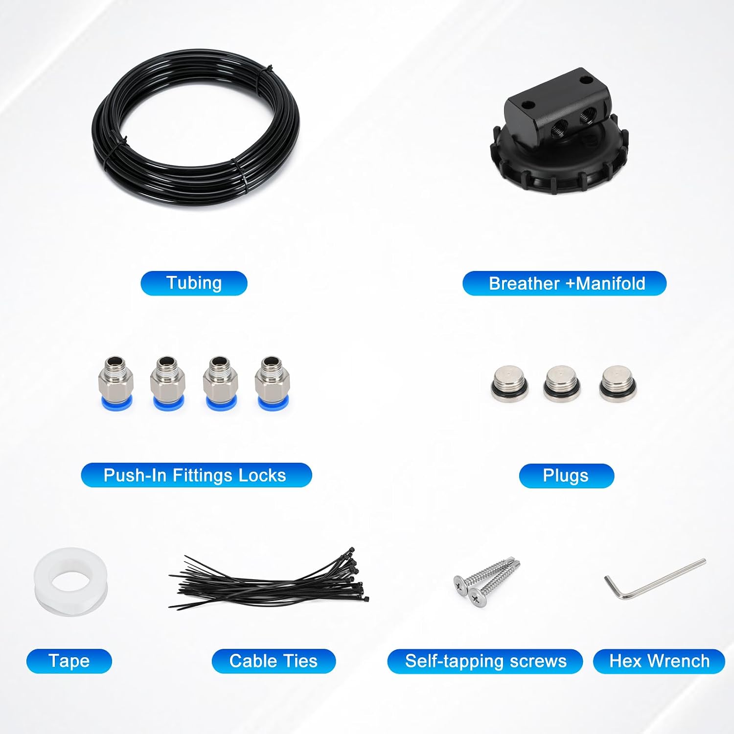 Differential Breather Kit Remove Air Pressure from Differentials Transmissions Transfer Cases Other Drivetrain Assemblies 170112