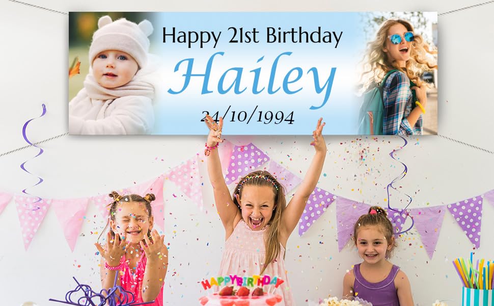 RUMIA - Banner De Cumpleaños Con Temática De Viaje, Decoración De