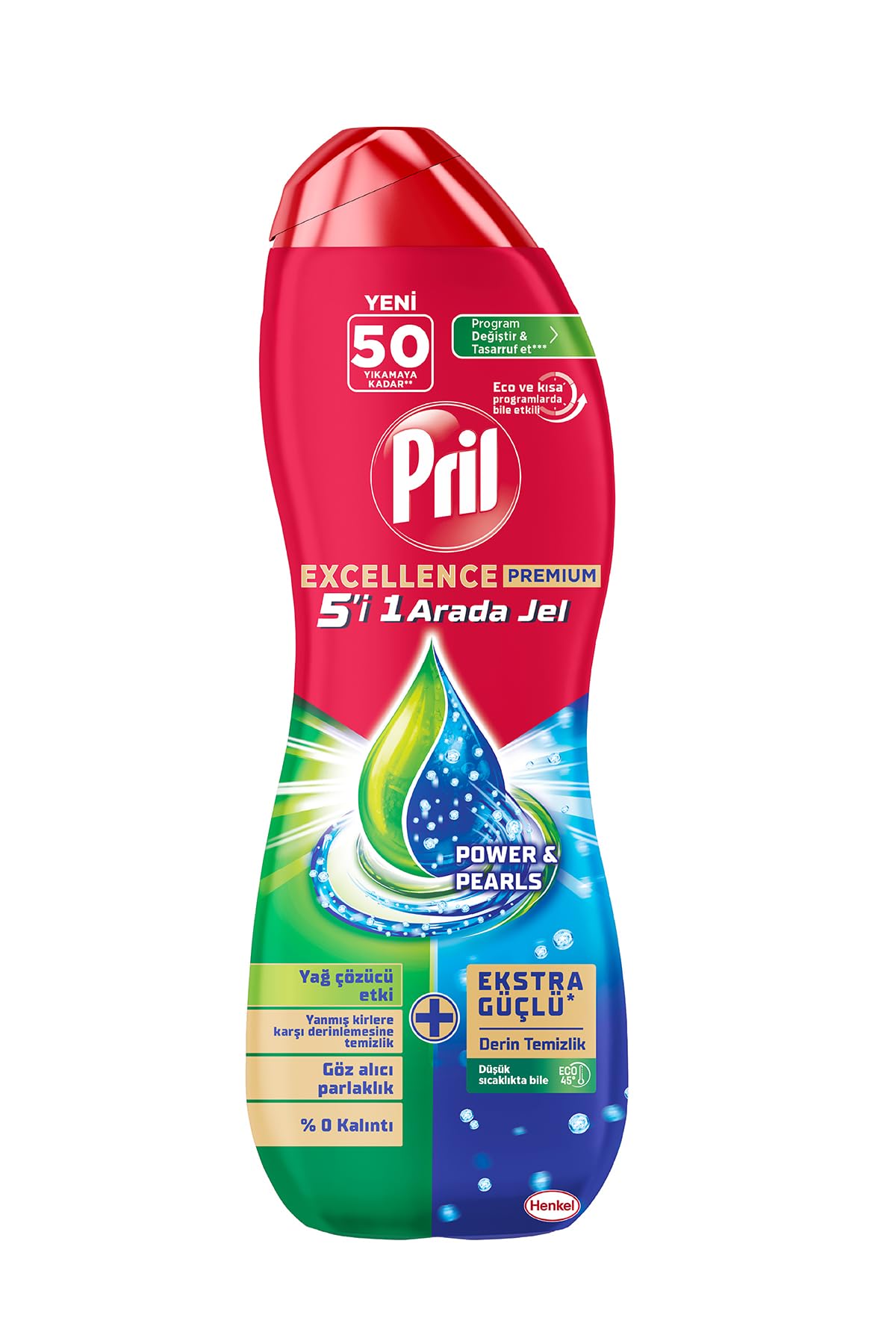 Pril Excellence Duo Jel Bulaşık Makinesi Deterjanı 900ml 50…