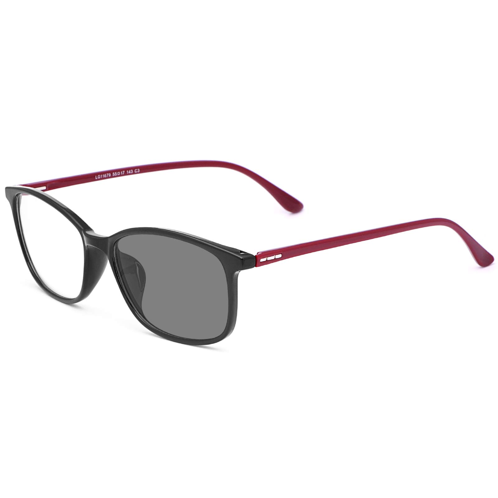 MIRYEA Blue Light Blocking Computer Reading Glasses Photochromic Anti Glare Sunglasses