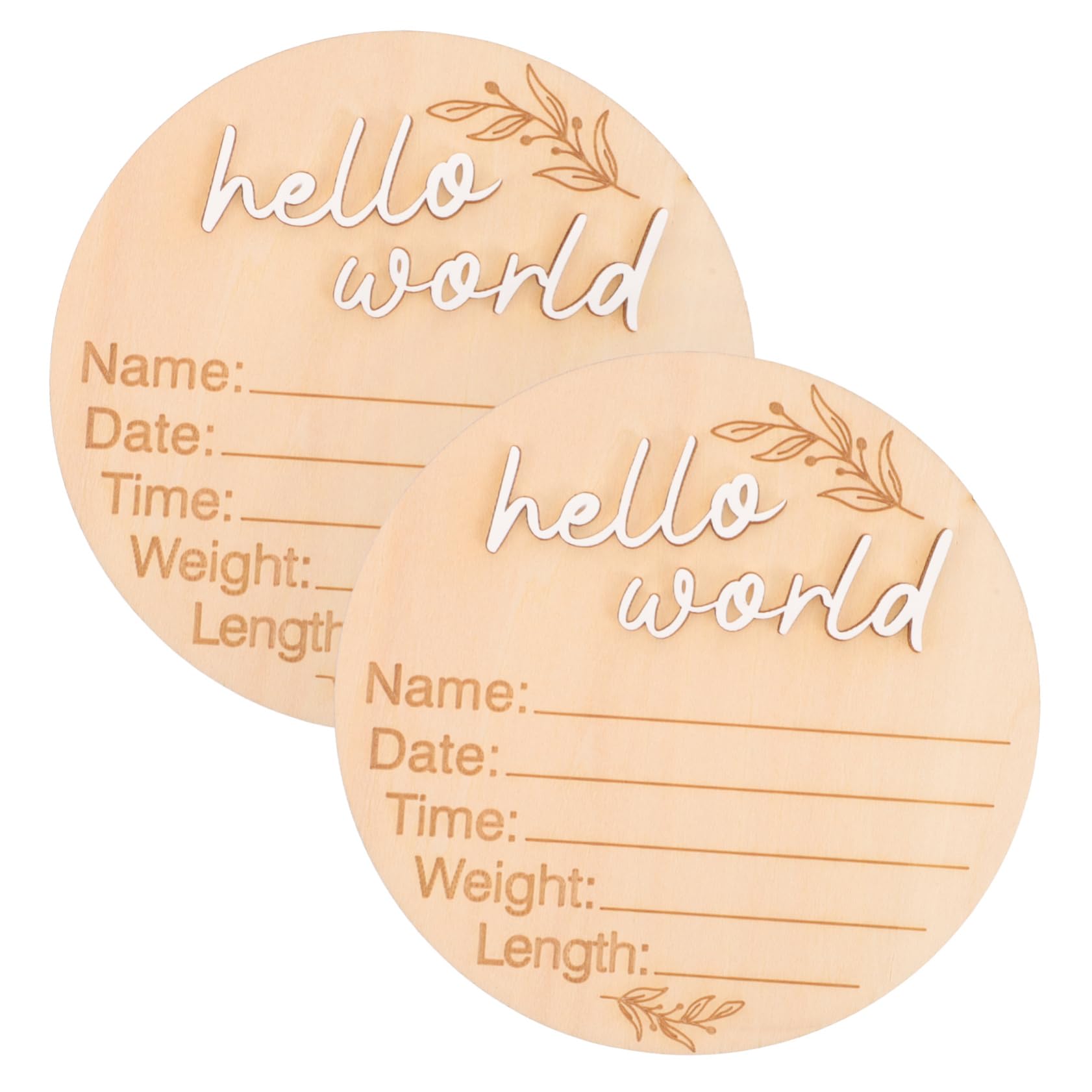 GLSTOY Newborn Sign for Hospital for Girl Baby Name Announcement Sign Announcement Board for New Name Sign Birth Announcement Sign Set