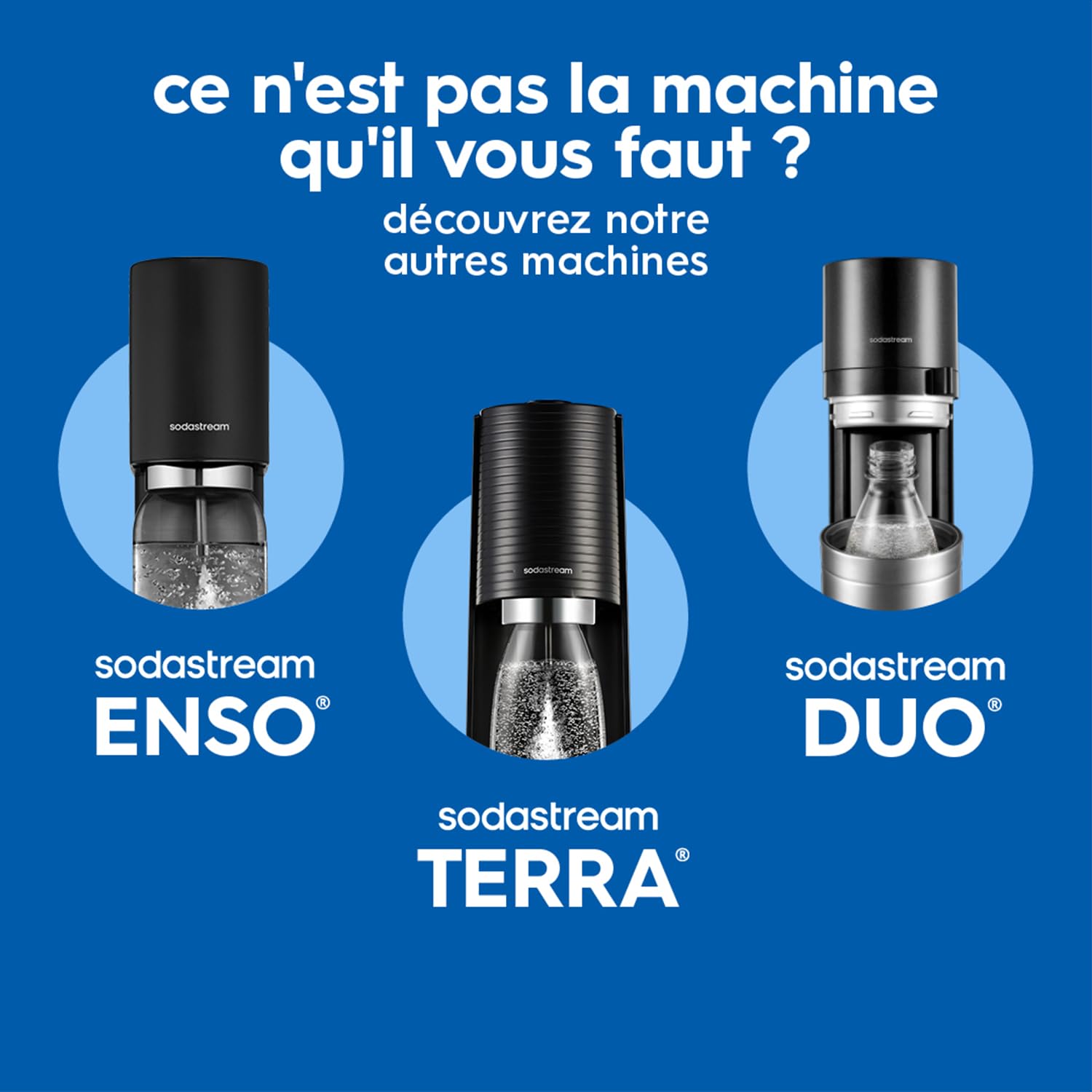 Sodastream Art – Machine à eau pétillante au design rétro avec système CO₂ Quick Connect, cylindre de gaz 60L et 1 bouteille 1L sans BPA inclus, noire