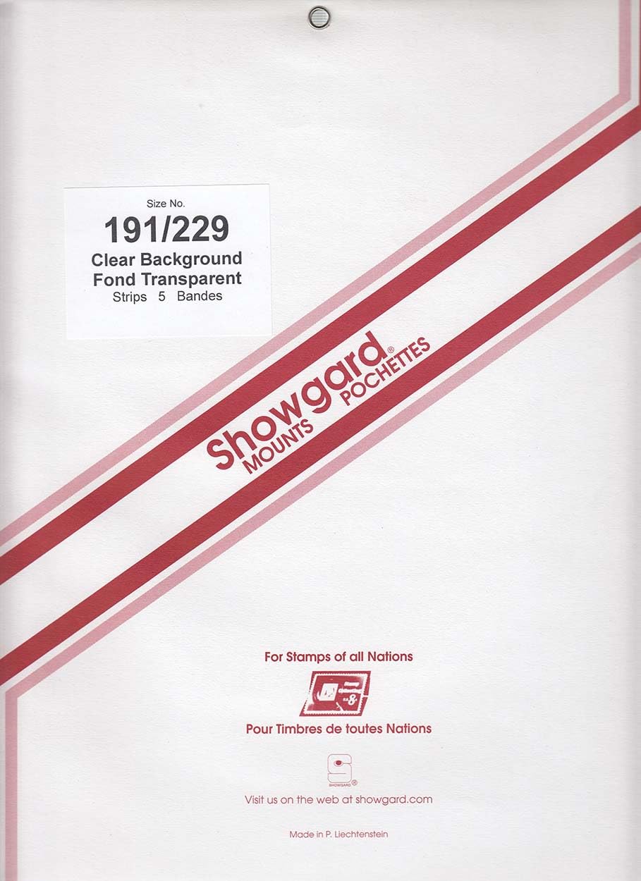 Supports de timbres pour protéger les grands blocs sans couper, taille 191/229
