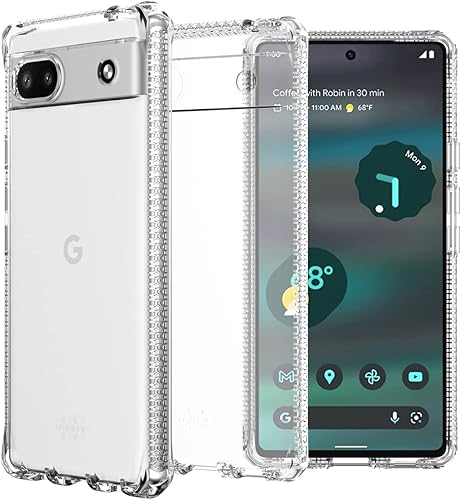 ITSKINS Spectrum // Transparente compatible con Google Pixel 6A, funda protectora para teléfono, funda híbrida delgada, antiamarilleamiento y