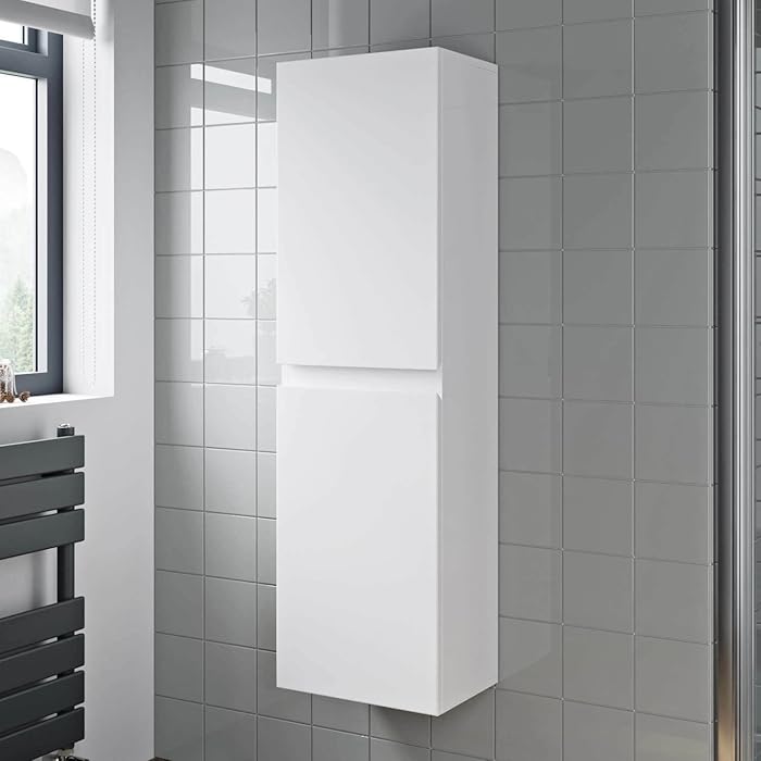 Buy Artis 1200mm Wall Mounted Tall Bathroom Wall Hung Tall Boy