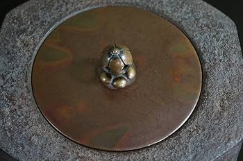 sio 大国藤兵衛作 重餅釜 鉄釜 共箱 釜鐶 鉄石目 高木治良兵衛 在銘 U sio 大国藤兵衛作 重餅釜 鉄釜 共箱 釜鐶 鉄石目 高木治良兵衛 在銘 U