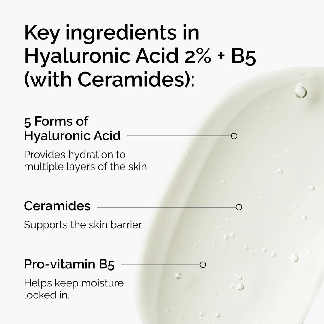The Ordinary Hyaluronic Acid 2% + B5 (with Ceramides), Multi-Depth Hydration Serum for Plumper, Smoother Skin — Amazon image 4