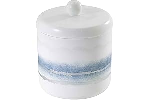 now house by Jonathan Adler Jar Resin Countertop Accessories, Marble Inspired Home Decor, Silver