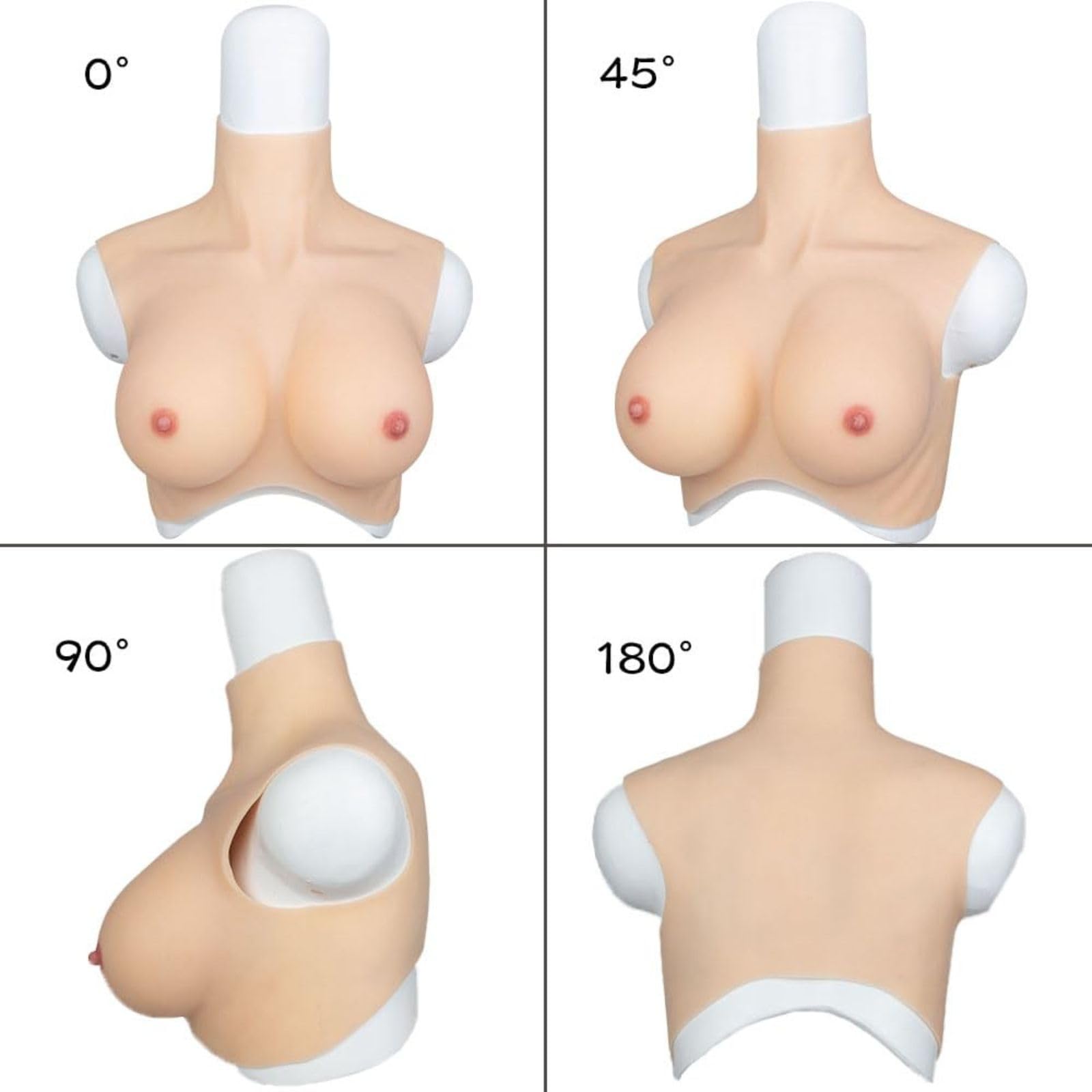 Realistic Silicone Breast Fake Breasts Silicone Breastplate C-G Cup Breast Forms for Crossdresser Drag Queen Men