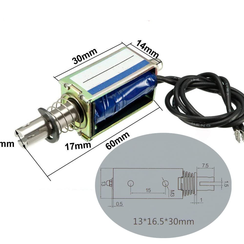 KIMISS Contrôle d'automatisation 12V DC 300mA DC Pull Electroaimant 5N