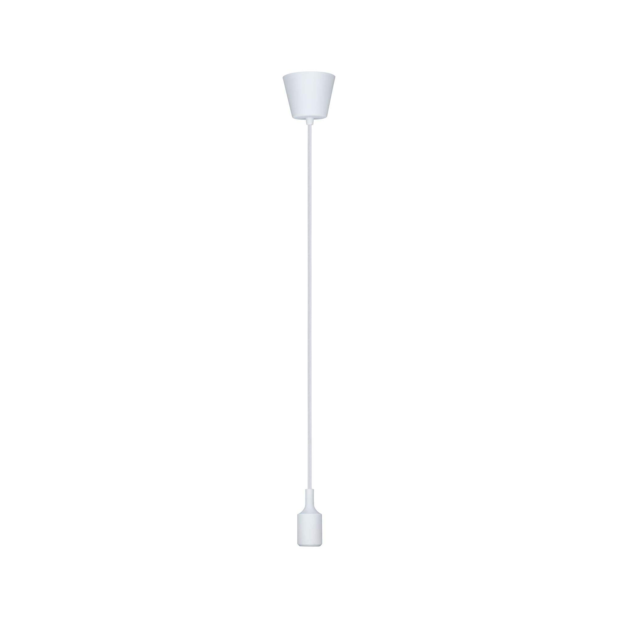 Paulmann 50383 Pendant luminaire Neordic Ketil max. 20 watt Pendant lamp White Ceiling lamp Silicone, Plastic Pendant luminaire E27
