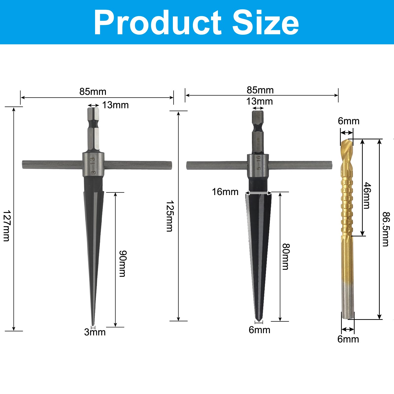 Aoserge T Handle Reamers - Precision Hole Enlarging -3