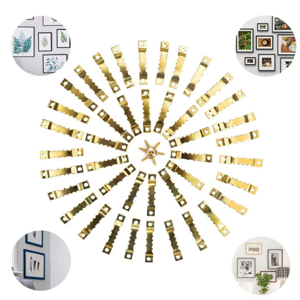 Dtoterul Crochet Pour Cadre Photo 251 Pièces Crochets De Suspension Pour Cadre Photo Kit De Suspension De Tableaux Crochet Tableau à Visser Invisible Fixation Acroche Cadre Cintres En Dent De Scie