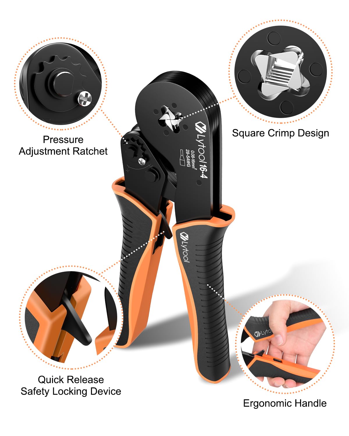 Lytool 0.08-16mm² Ferrule Crimping Tool - Image 2