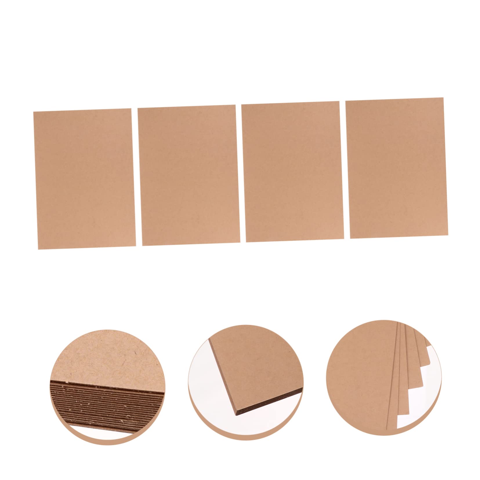Operitacx 20 Stück Karton Teiliges Set M² Kraftpapier Bastelkarton Dicke Kartonbögen für DIY Malerei Verpackung Schutz vor Knicken Vielseitig für Basteln und Versand