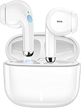 Wireless Earbuds for iPhone 16 15 Pro 14 Plus 13 XR iPad 10th Bluetooth 5.3 Headphones for Samsung Note 20 Ultra S21 S25 S24 S23 S22 HiFi Stereo Sound Earphones with Mic Noise Cancelling Headset White