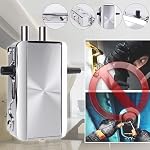 Remote Control Electronic Intelligent Door Lock, Smart Wireless Anti-Theft Home Security Keyless Deadbolt Access Control System with 4 Remote Control