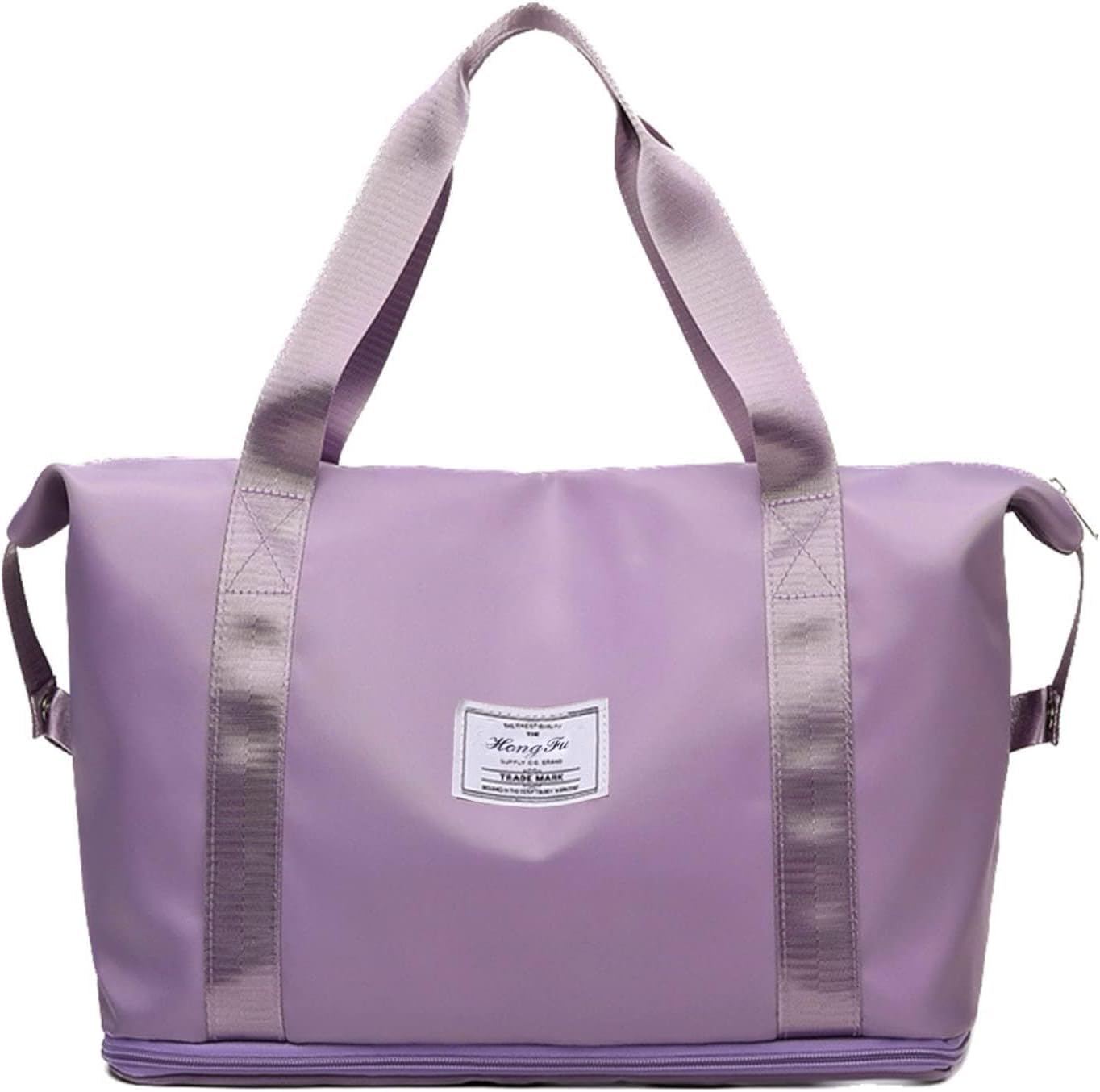 flywind New Travel Duffle Bag, High Capacity Foldable Travel Duffel Bag Carry on Bag Gym Bag for Men and Women. (Light Purple)-picture-3