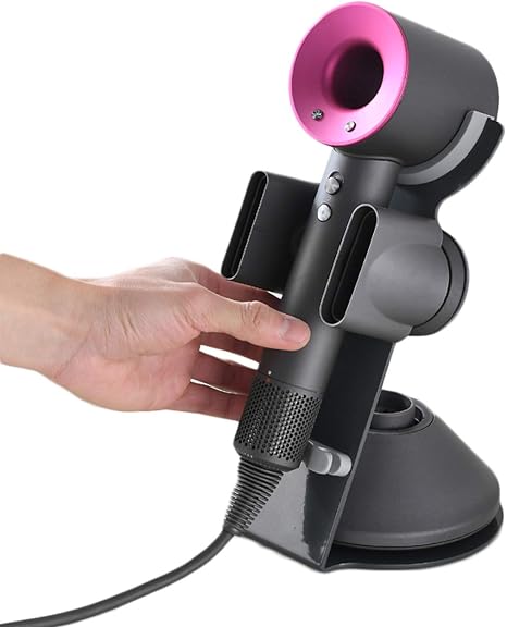 Amazon.com: I'smartmoon Soporte para secador de pelo para Dyson Supersonic,  soporte de aleación de aluminio, soporte de enchufe de alimentación,  organizador de baño para Dyson Supersonic secador de pelo herramientas de  cuidado (