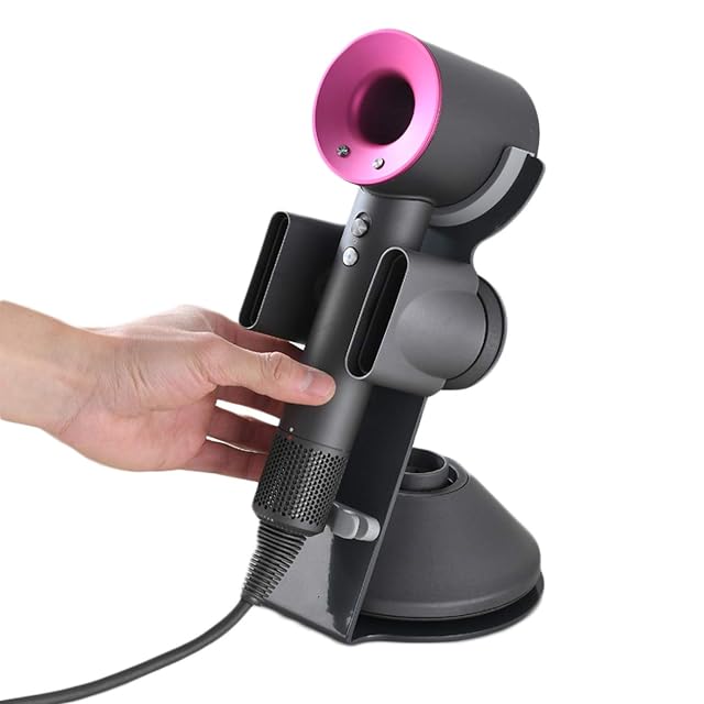 Ismartmoon Hair Dryer Stand Holder for Dyson Supersonic Not Applicable to Supersonic Nural Aluminum Alloy Bracket Power Plug
