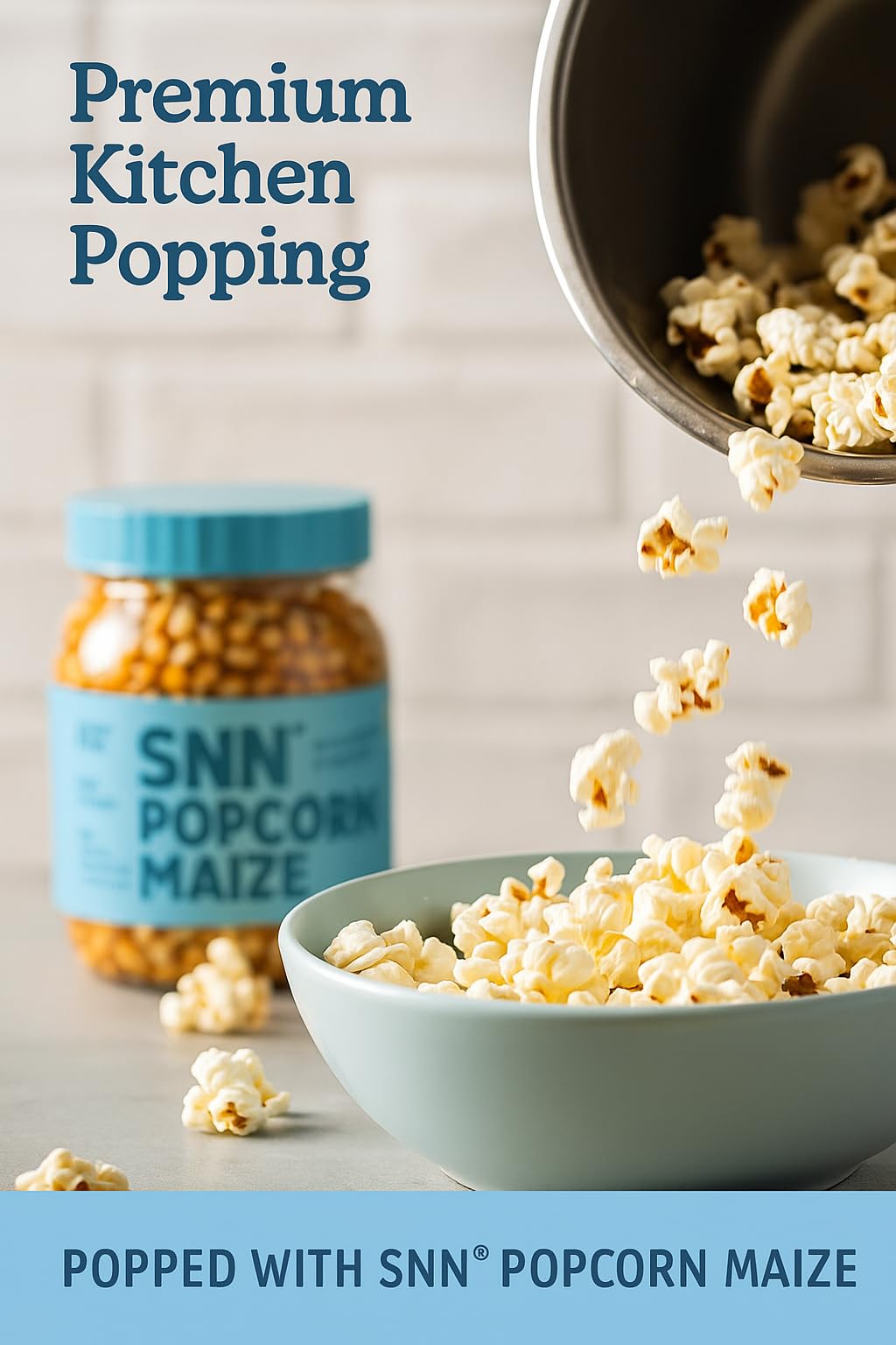 SNN Popcorn Maize 500 Gram Jar| Imported Raw Maize | Kernels 500 gram Jar | Ready to Cook | High Expansion | Homemade Healthy Snack | Butterfly Popcorn Kernels - Image 4 thumbnail
